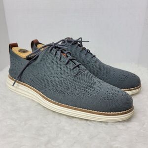 Cole Haan Original Grand Stitchlite Mens Size 10 Wingtip Oxford Gray C27961